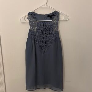 Banana Republic Blue Crochet Halter Top